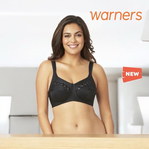 NEOT, Warner's, Full Coverage Wire-Free Bra, 44 DDD, Black 🫦 - Picture 1 of 9